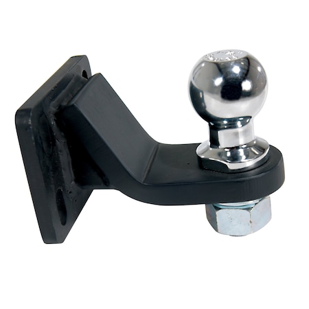 Vestil SINGLE BALL HITCH, 4" LENGTH E-TUG-HD-SBH-4